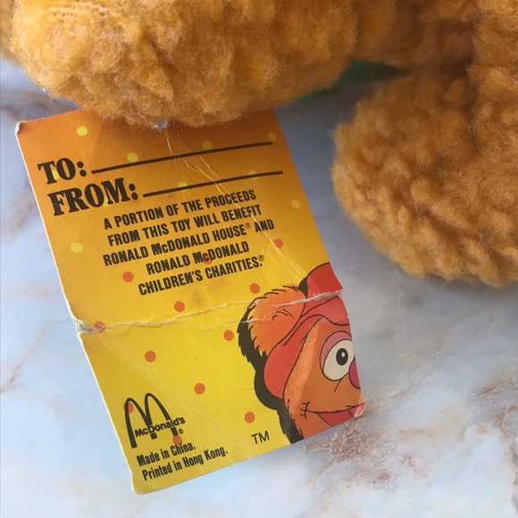 Baby Kermit The Frog & Baby Fozzie Bear Muppets 7" McDonalds 1987 Plush Animal - Picture 9 of 13